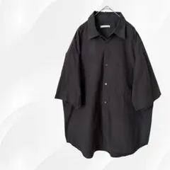 【WYM LIDNM】ウィムバイリドム　シャツ　チャコール　半袖　サイズLのサムネイル