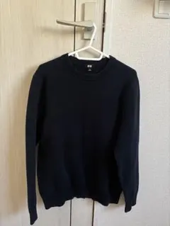 ユニクロ　ウォッシャブルミラノリブクルーネックセーター　M