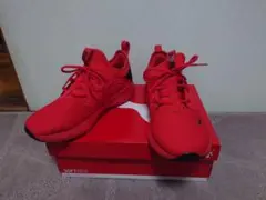 PUMA SOFTRIDE レッド スニーカー 28cm