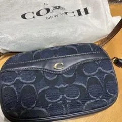 新品コーチCOACHシグネチャーデニム ボディーバッグ ショルダーF58550