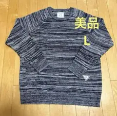 美品★大きいサイズ　紳士　メンズ　カジュアル　クルーネック　ニット　セーター　L