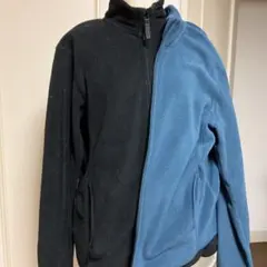 フリースジャケット ブラック/ブルー2枚セット