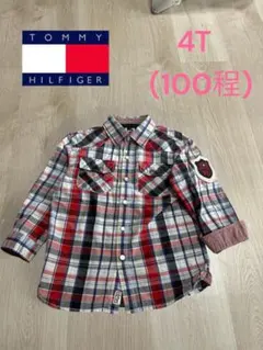 Tommy Hilfiger チェック柄 長袖シャツ 4T 100cm