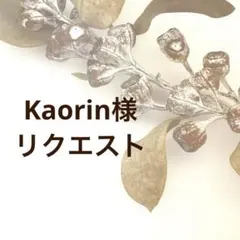 Kaorin様リクエスト