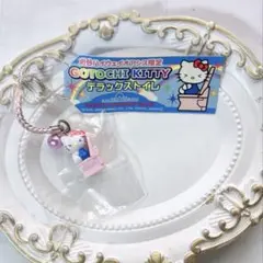 レア　ハローキティ 刈谷ハイウェイオアシス限定　デラックストイレ　ピンク根付け