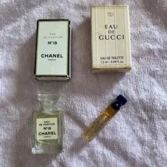 CHANEL No19 GUCCI 香水 ミニボトル 2点セットのサムネイル