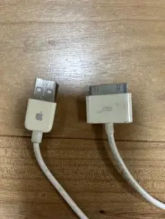USB - 30ピンケーブル 約1メートル ホワイト