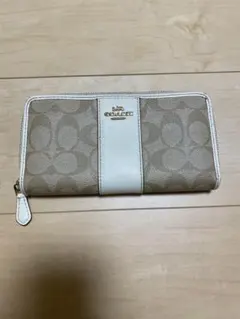 COACH 長財布 ベージュ ホワイト