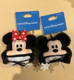 ディズニー　ミッキー　ミニー　ファンキャップ　キーチェーン
