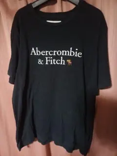 こ*ー様 Abercrombie & Fitch XL 黒 超デカロゴTシャツ