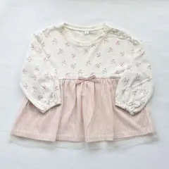 トレーナー　チュール　お花　リボン