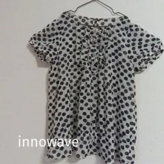 innowave　ドット柄 　フリル 半袖 ブラウスのサムネイル