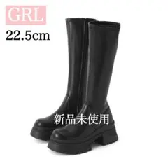 【GRL】厚底レザーロングブーツ[zr1206]