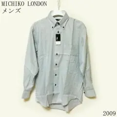 MICHIKO LONDON 長袖シャツ グレー系 チェック柄新品Ｍサイズ