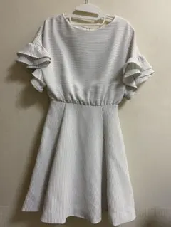 Snidel♡袖フリルフレアーワンピース