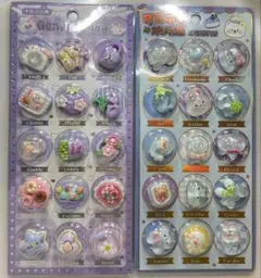 新品　カプセルシールゆらゆらグミステッカー 立体 ラメ 手帳デコ 2枚カプセル風