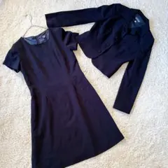 ALPHA CUBIC ワンピーススーツ　ネイビー　M 卒業式　入学式　お受験