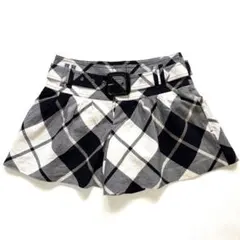 バーバリーブルーレーベル ショートパンツ ノバチェック ベルト36 ホース刺繍