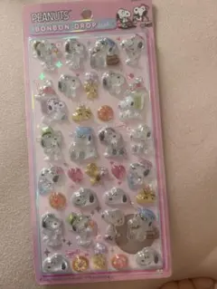 【正規品】ボンボンドロップシール スヌーピー大 ピンク