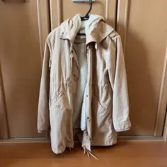ローリーズファーム　フード付きモッズコート ベージュ