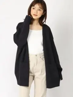 新品！Another Editionレースインナー付グリーン ロングカーディガン 新品】Another Edition レースインナー付カーデ - メルカリ