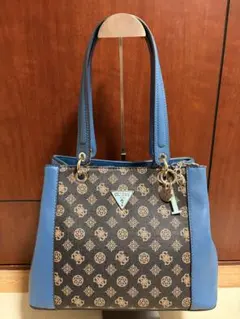 GUESS ゲス　ショルダーバッグ ブラウン ブルーのサムネイル