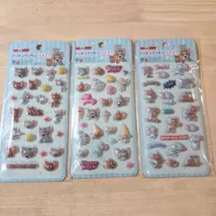 トムとジェリー ぷくぷくシール3枚セット！