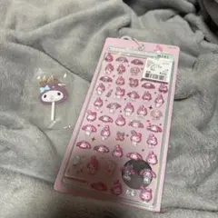 マイメロディ 正規品ボンボンドロップシールミニ　キャンディキーホルダー　セット
