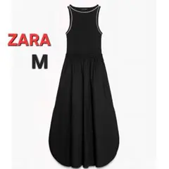 ZARA ミディワンピース M