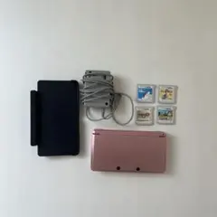 3ds 本体　カセット,充電器,sdカード付き