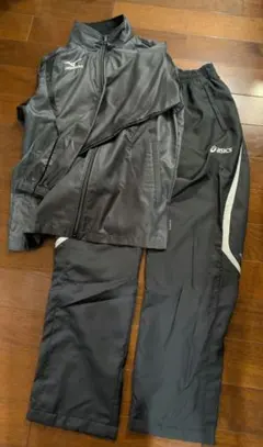 ジャージ　上　mizuno（Mサイズ）下　asics（Lサイズ）