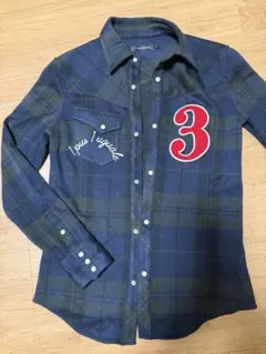 1 piu 1 uguale ネルシャツ 長袖チェック