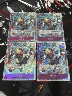 ワンピースカード サンジ SR パラレル OP07-064 4枚