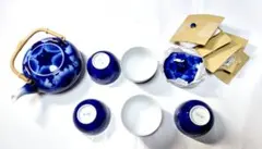 新品　深川製磁　宮内庁御用達　　　茶器揃 急須と蓋付湯呑み５客セット