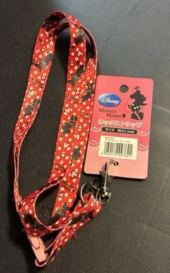 ミニーマウス ネックストラップ