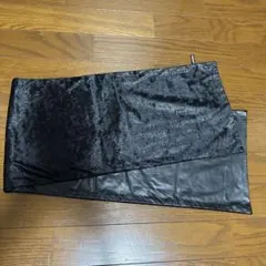 ★首もとのオシャレに★ リバーシブル 黒 首巻き