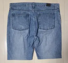 【2001年製】シルバータブ デニムハーフパンツ カットオフ W38 極太のサムネイル