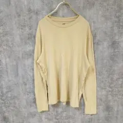【美品】H&M エイチアンドエム 長袖カットソー トップス 無地 シンプル L