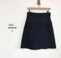 マリオン MARION マタニティスカート【L】黒 フレア 膝丈 夏 良品✨
