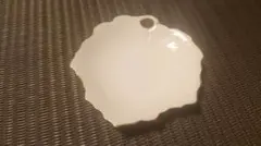 葉形 豆皿 ホワイトプレート ハンドル付き