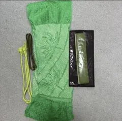 帯揚げ帯締め　セット　 和装小物　絞り　グリーン系　重ね襟？　着物は別出品