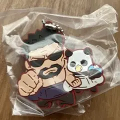 呪術廻戦　夜蛾正道・パンダ　きゃらばんちょうこう　ラバーマスコット　死滅回遊