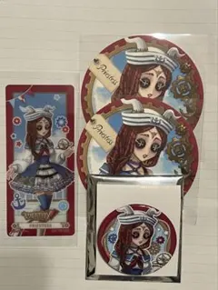 第五人格タワーコラボ　購入特典クリアしおり、缶バッチ、コースター×2　祭司
