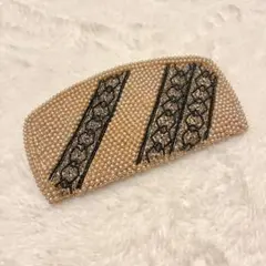 ヴィンテージ ビーズ装飾クラッチバッグ