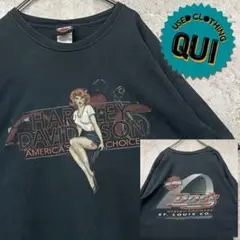 レア USA製00s○両面プリントTシャツ ハーレーダビッドソン 2XL
