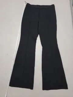 ストレッチフレアーパンツ　BLACK-M