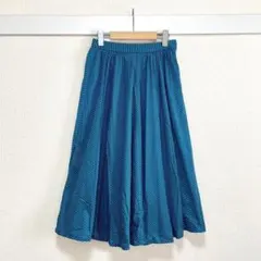 Saint Joie ストライプ フレアスカート M 仕事 通勤 オフィス 上品