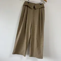 ワイドパンツ レディースM ウエストゴム