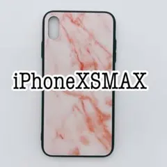 iPhoneXSMAX ケース 大理石柄 ピンクのサムネイル