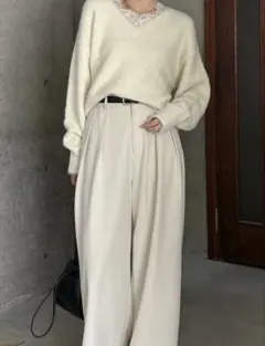 レーストリミングニット